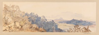 From Quop Mountain or The Village of the Sunta Dyaks from West Indies, North American and Borneo Scrapbook by Admiral Sir Edward Gennys Fanshawe