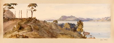 Looking Up the Borneo River from Chermin Island from West Indies, North American and Borneo Scrapbook by Admiral Sir Edward Gennys Fanshawe