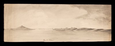 Monte Video from West Indies, North American and Borneo Scrapbook by Admiral Sir Edward Gennys Fanshawe