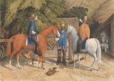 Rancho at Concon, Between Valparaiso and Quillota, January 14th 1850 [Chile] by Admiral Sir Edward Gennys Fanshawe