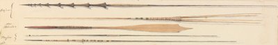 Spears from Fiji and New Hebrides by Admiral Sir Edward Gennys Fanshawe
