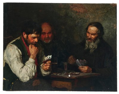 Card Players by Adolf Bohm