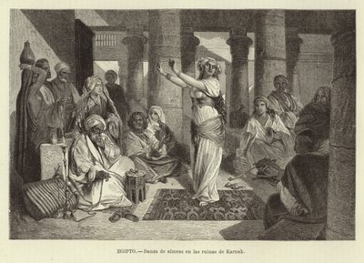 Egypt - Dancing in the Ruins at Karnak by Adolf Closs
