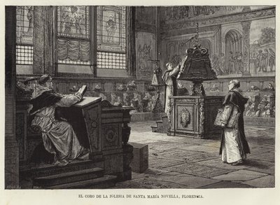 The Choir of the Basilica of Santa Maria Novella, Florence by Adolf Closs