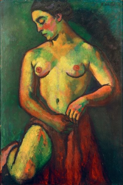 The Red Coat by Adolf Erbslöh