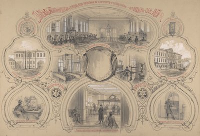 The main telegraph office newly built in St. Petersburg and opened 14 October 1862 by Adolf Jossifovich Charlemagne