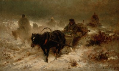Returning Home, 19th Century by Adolf Schreyer
