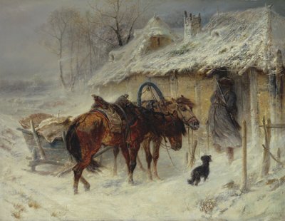 Searching for Smugglers, c.1867 by Adolf Schreyer