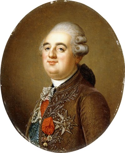 Portrait of King Louis XVI of France, bust-length by Adolf Ulrich Wertmuller