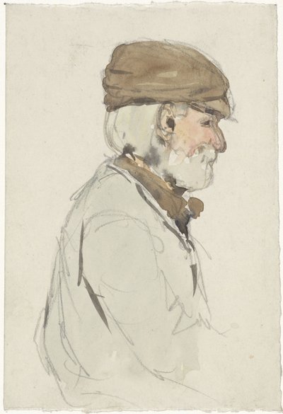 Lady with a Parasol, Seen from the Back by Adolf le Comte