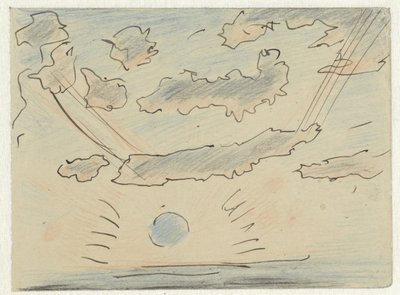 Cloud Study with Sun by Adolf le Comte