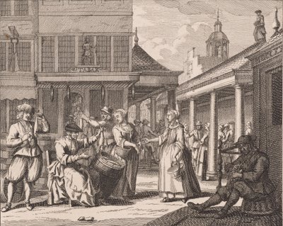 “The Hawking and Selling of Herring” (No. 14 from the Herring Fishery Series) by Adolf van der Laan