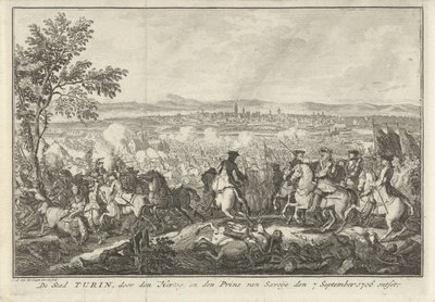 Relief of Turin, 1706 The City of Turin, Relieved by the Duke and the Prince of Savoy on September 7, 1706 (title on object) by Adolf van der Laan