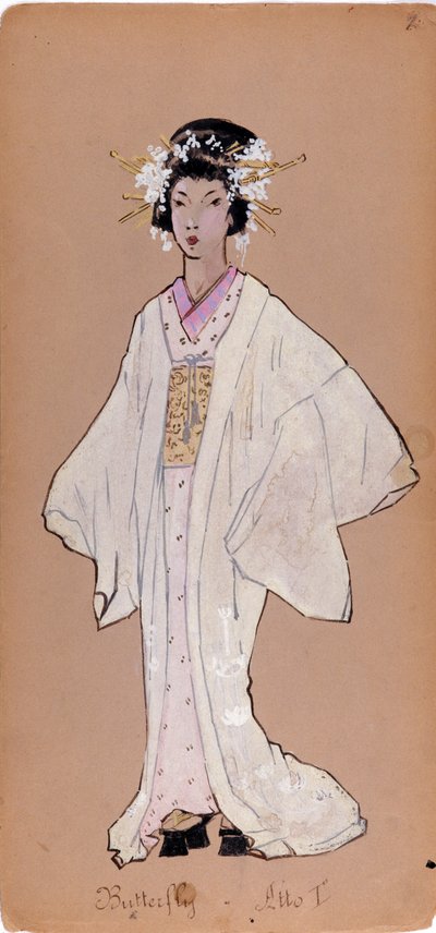 Costume of the Character of Cio-Cio-San for the Opera 