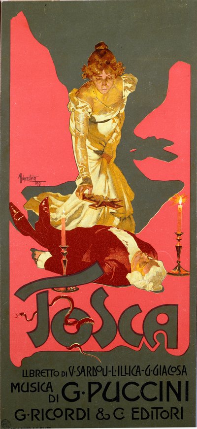Poster in Liberty style for the opera 