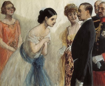 Presentation of a Lady to Alfonso XIII of Spain by Adolfo Lozano Sidro