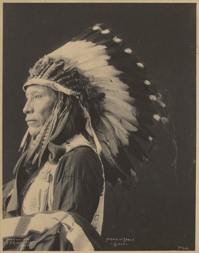 Afraid of Eagle, Sioux by Adolph F. Muhr