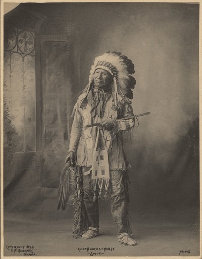 Chief American Horse, of the Oceti Sakowin Oyate by Adolph F. Muhr