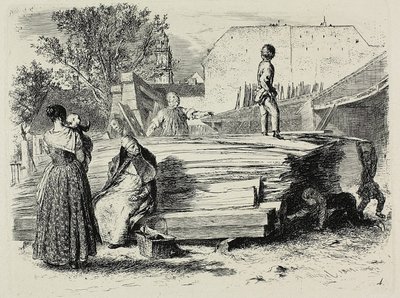 Plate Four, from Radierversuche by Adolph Menzel