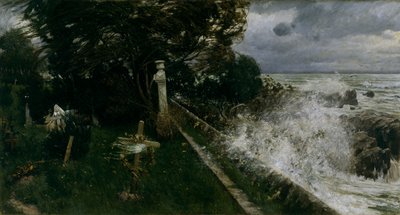Seaside Cemetery by Adolf Hiremy Hirschl