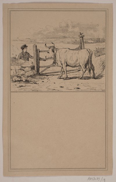 The Cow and the Boy. No. 12 in Chr. Winther and M. Rørbye, 