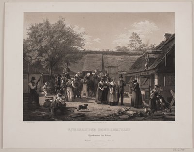 Zealandic Peasant Wedding by Johan Adolph Kittendorff