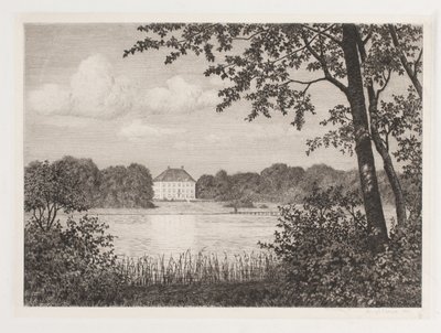 Parti ved Dronninggaard by Adolph Larsen