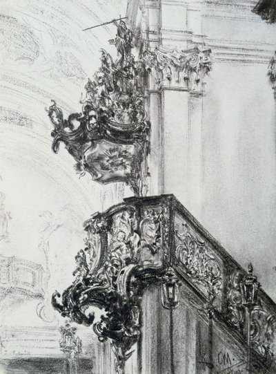Architectural Study, 1830-1905 by Adolph Menzel