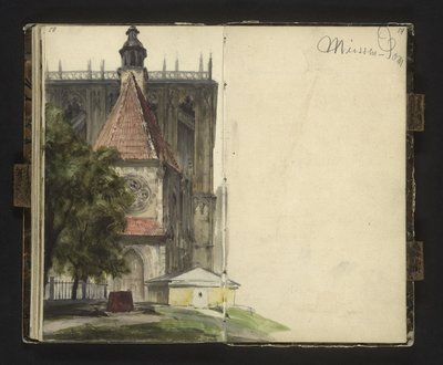 View of the Portal of Meissen Cathedral by Adolph Menzel