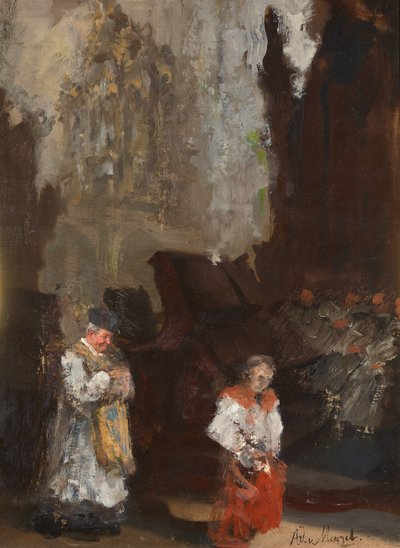 Choir Stalls in Mainz Cathedral. Unfinished by Adolph Menzel