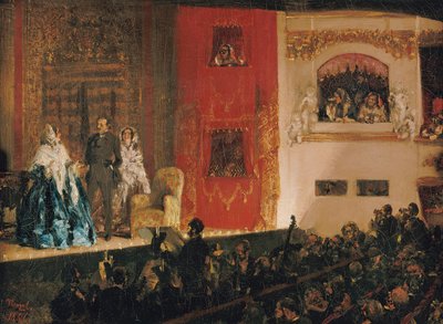 The Gymnase Theatre by Adolph Menzel