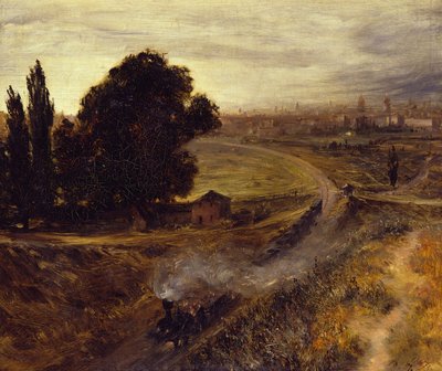 The Berlin-Potsdam Railway by Adolph Menzel