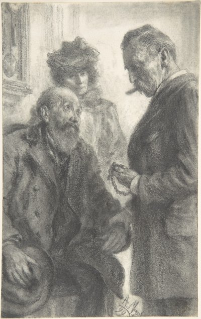 Doctor and Patient by Adolph Menzel