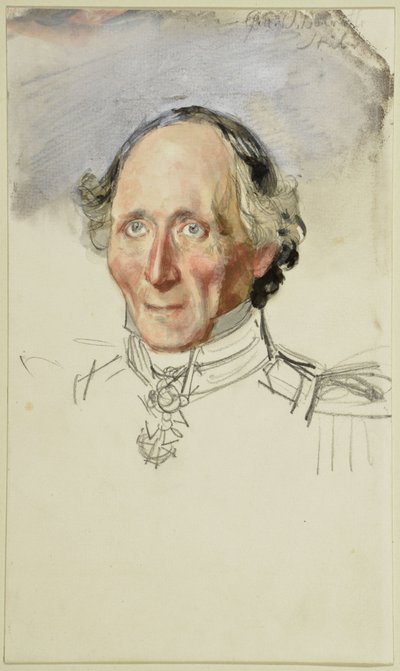 Friedrich August Stüler. Study for the Painting "Coronation of Wilhelm I in Königsberg" by Adolph Menzel