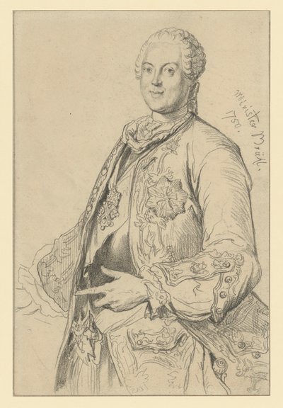 Heinrich Count von Brühl by Adolph Menzel