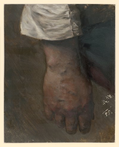 Hanging Right Hand with Wide Sleeve by Adolph Menzel