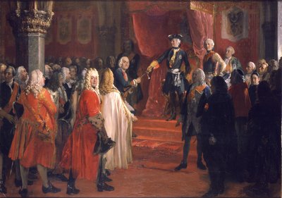 Homage of the Silesian Estates by Adolph Menzel