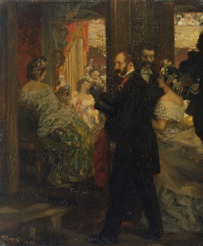 In the Opera House by Adolph Menzel