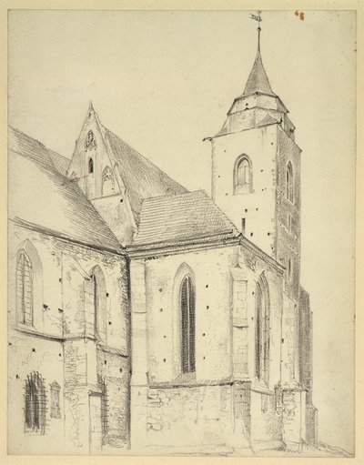 Catholic Parish Church of St. Martin in Jauer by Adolph Menzel