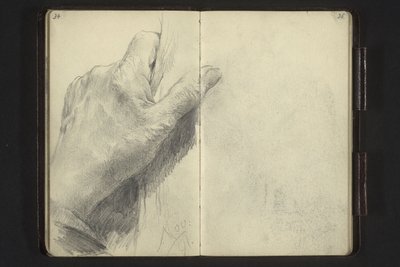 Left Hand Touching an Object by Adolph Menzel