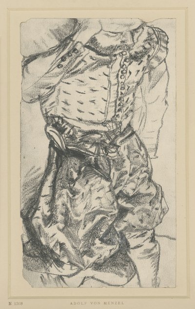 Model in the Splendid Dress of Elector Johann Georg I of Saxony, Historical Museum, Dresden by Adolph Menzel