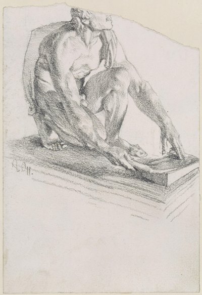 Grinding Scythian (Cast after the Original in the Uffizi in Florence) by Adolph Menzel