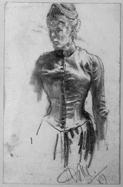 Standing Woman by Adolph Menzel