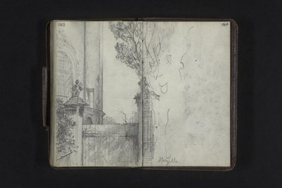 Gate Next to the Monastery Church Neuzelle by Adolph Menzel