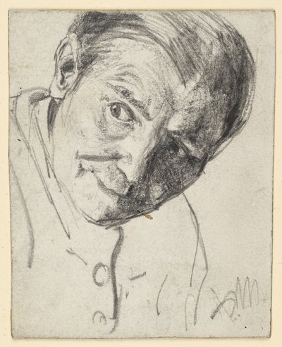 Simulated Head, Gaze Tense to the Side by Adolph Menzel