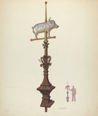Weather Vane Finial by Adolph Opstad