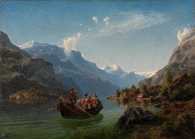 Bridal Procession on the Hardanger by Adolph Tidemand