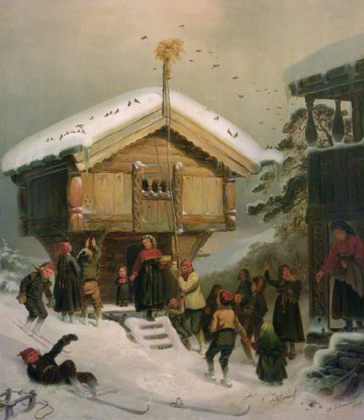 Christmas Custom by Adolph Tidemand