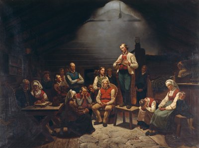 Haugianere by Adolph Tidemand
