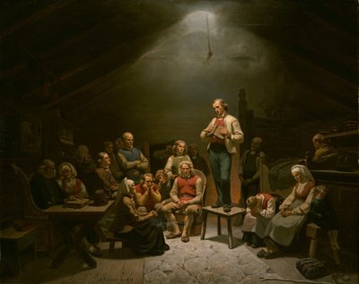 Haugianere by Adolph Tidemand